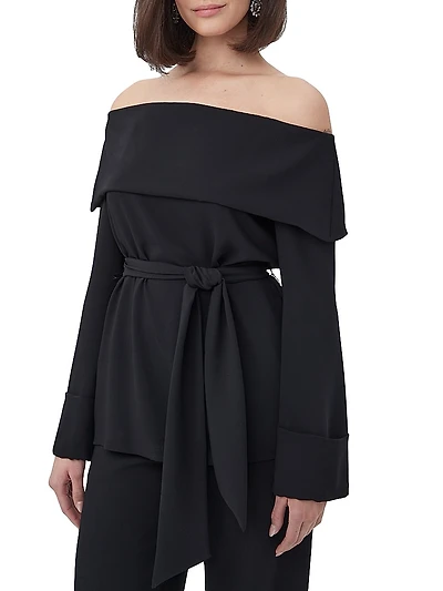 Lyndi Off-the-Shoulder Tie Top