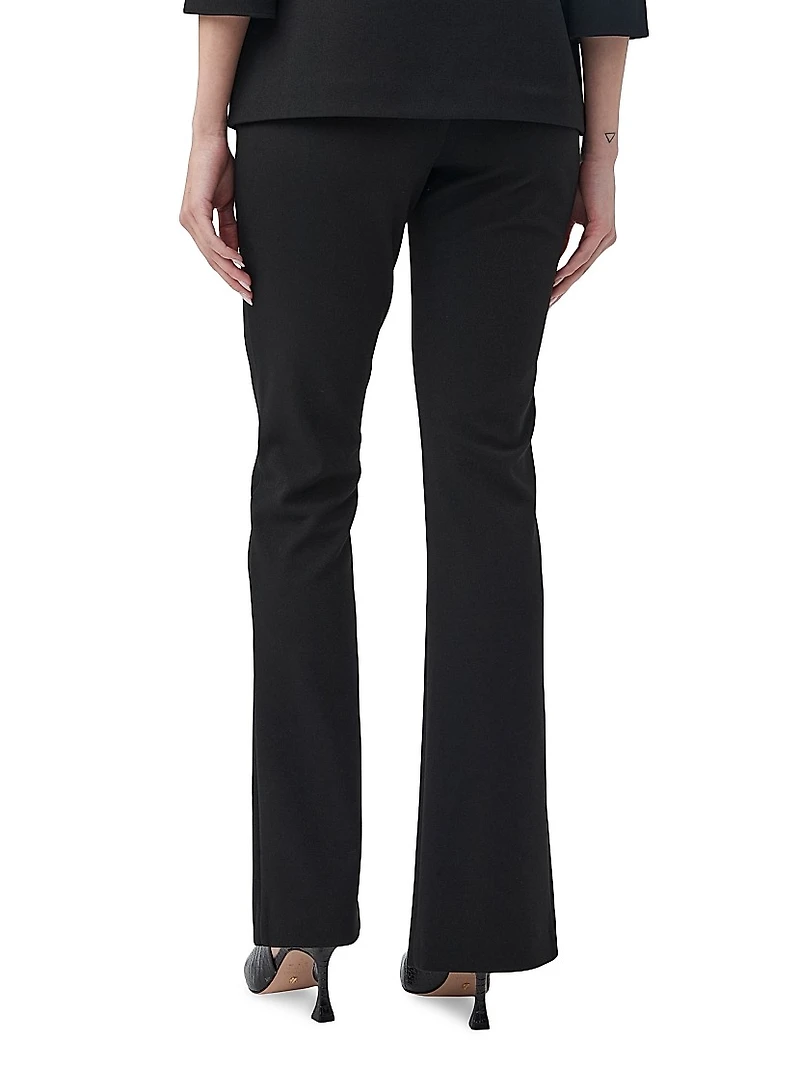Carine Stretch-Crepe Boot-Cut Pants