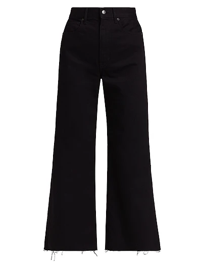 Taylor Denim Crop Wide-Leg Jeans