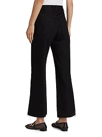 Taylor Denim Crop Wide-Leg Jeans