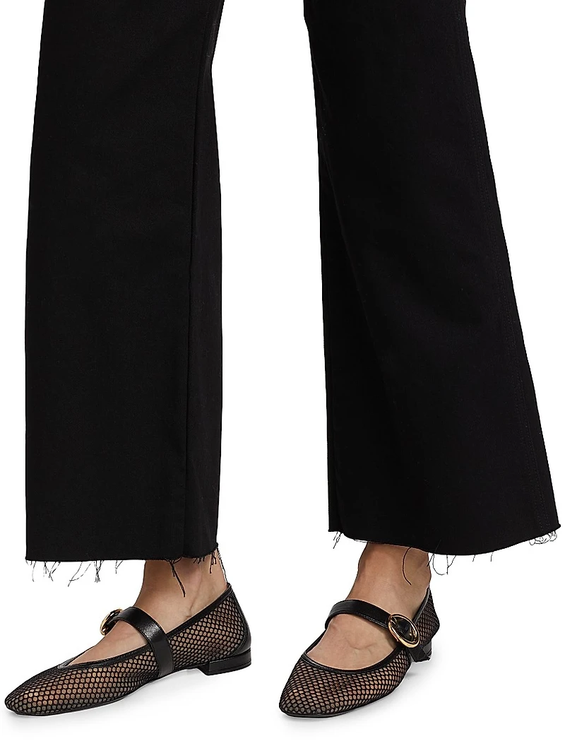 Taylor Denim Crop Wide-Leg Jeans