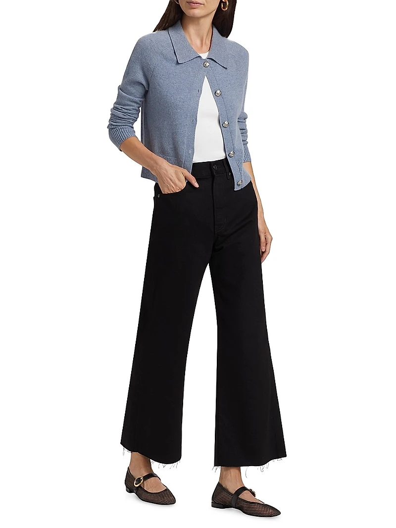 Taylor Denim Crop Wide-Leg Jeans