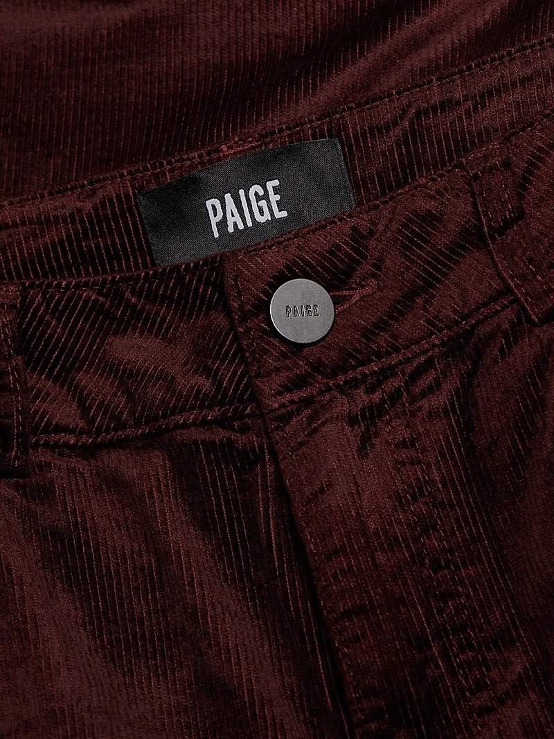 Harper Cotton-Blend Corduroy Crop Pants