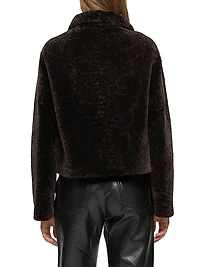 Textured Shearling Lamb Jacket