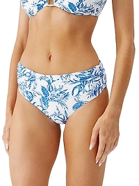 Bel Air Botanical Ruched Bikini Bottom