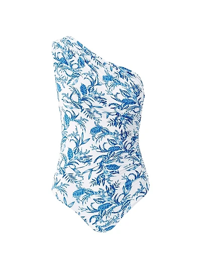 Arizona Botanical Ruched One-Piece Swimsuit