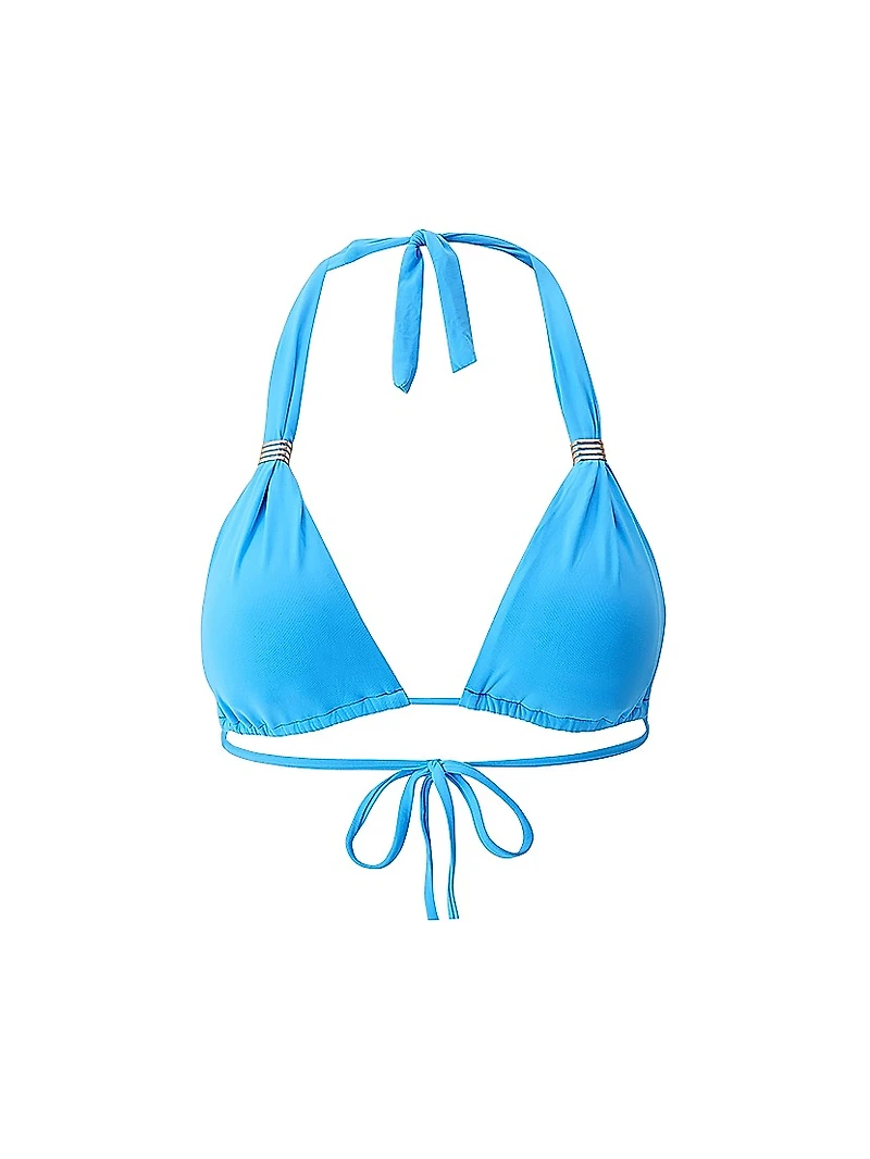 Grenada Embellished Halterneck Bikini Top