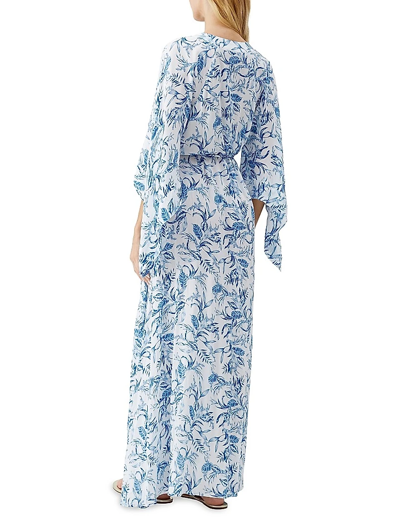 Edith Botanical Maxi Caftan