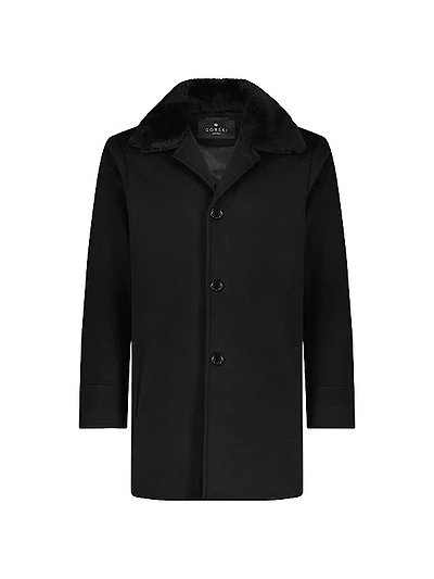 Men's Loro Piana Stroller Jacket with Select Shearling Lamb Collar