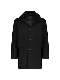 Men's Loro Piana Stroller Jacket with Select Shearling Lamb Collar