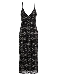 Lauriane Embellished Midi-Dress
