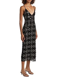 Lauriane Embellished Midi-Dress