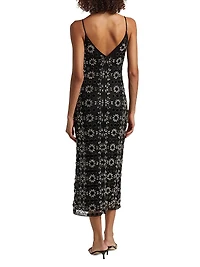 Lauriane Embellished Midi-Dress
