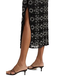 Lauriane Embellished Midi-Dress