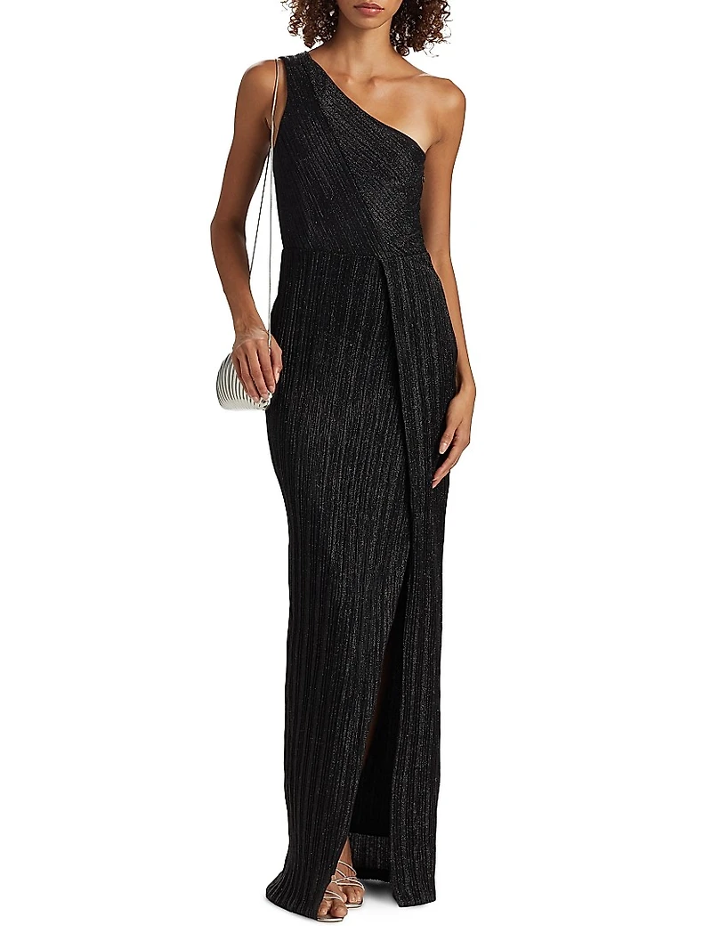 Elaine One-Shoulder Gown