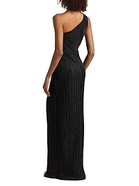 Elaine One-Shoulder Gown