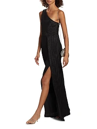 Elaine One-Shoulder Gown
