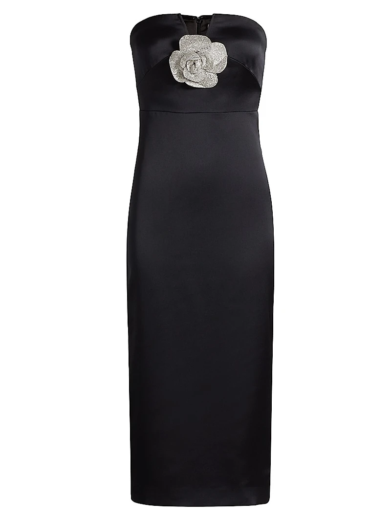 Denisa Strapless Midi-Dress