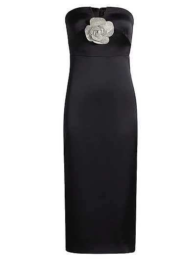 Denisa Strapless Midi-Dress
