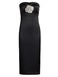 Denisa Strapless Midi-Dress
