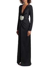 Daryl V-Neck Gown