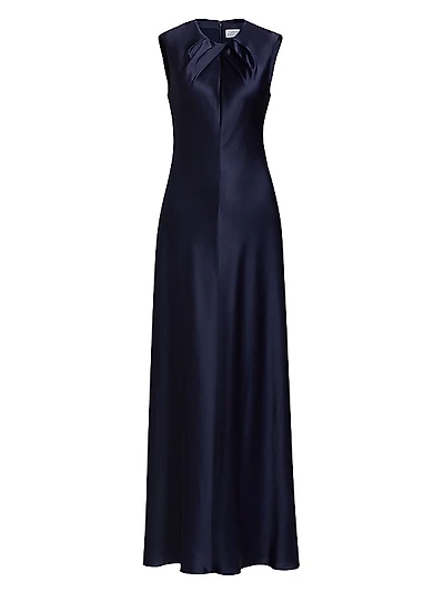 Emily Satin Sleeveless Maxi Dress