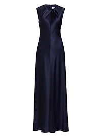 Emily Satin Sleeveless Maxi Dress