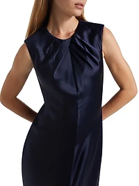 Emily Satin Sleeveless Maxi Dress