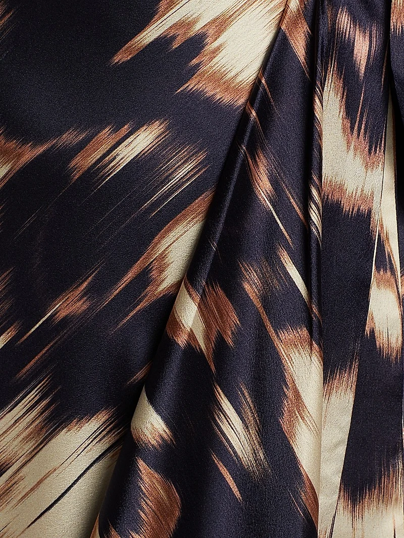 Blaire Tie-Waist Printed Dress