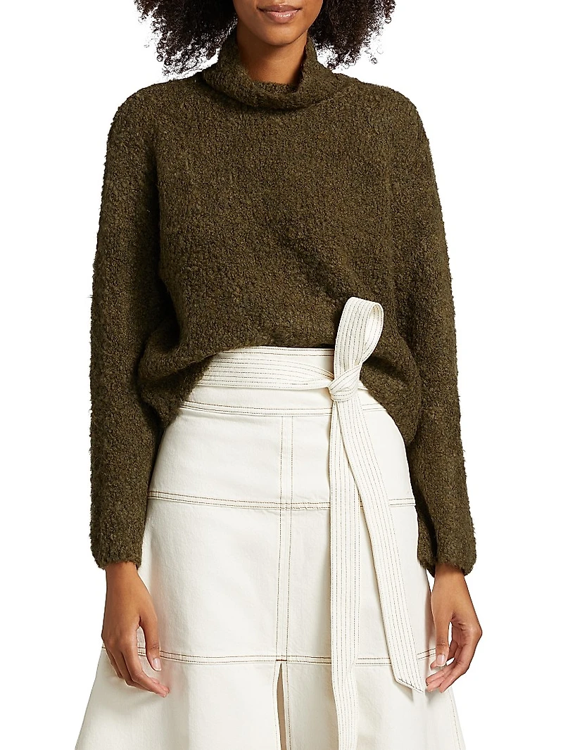 Loxley Alpaca-Blend Turtleneck Top