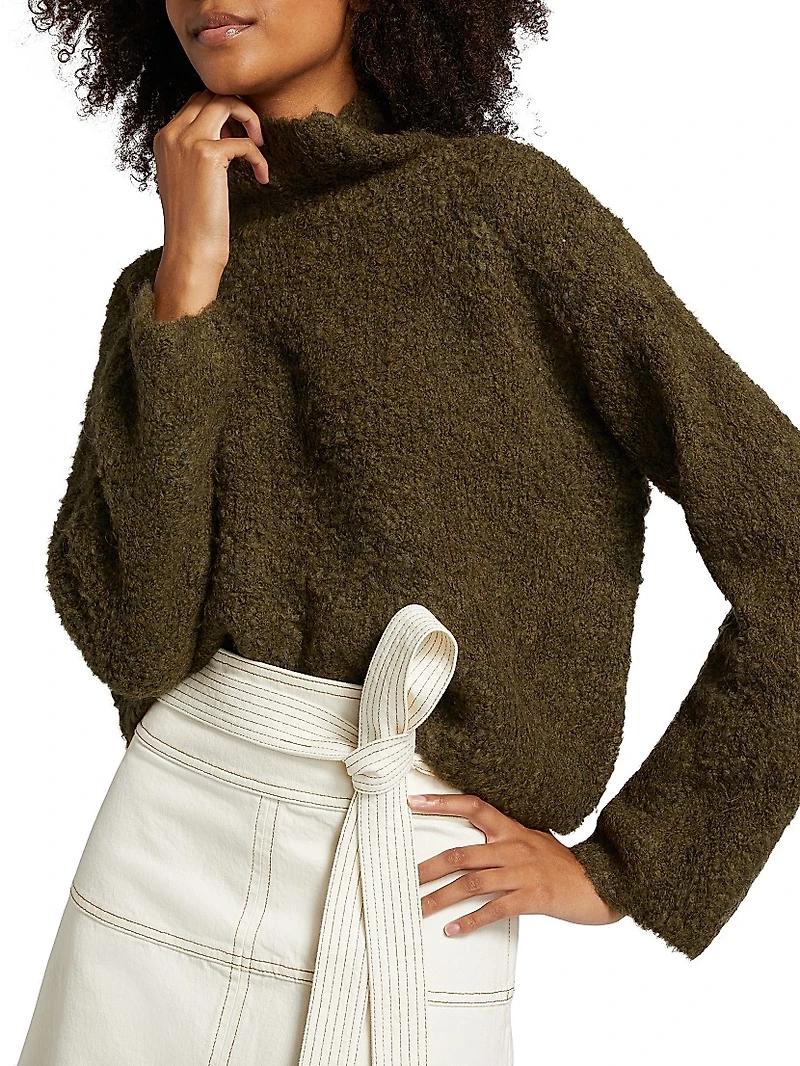 Loxley Alpaca-Blend Turtleneck Top