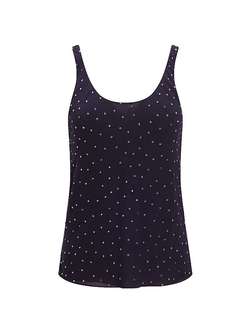Leitzel Embellished Sleeveless Top