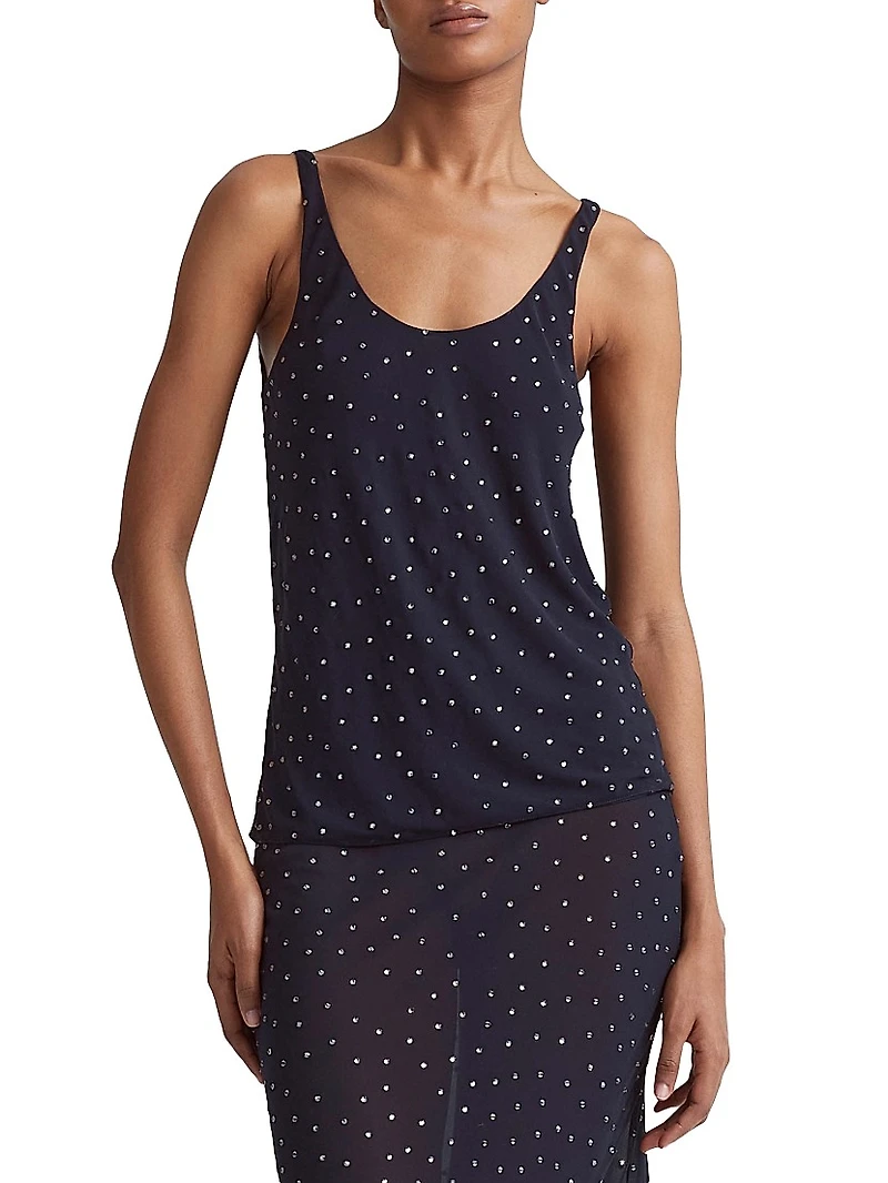 Leitzel Embellished Sleeveless Top