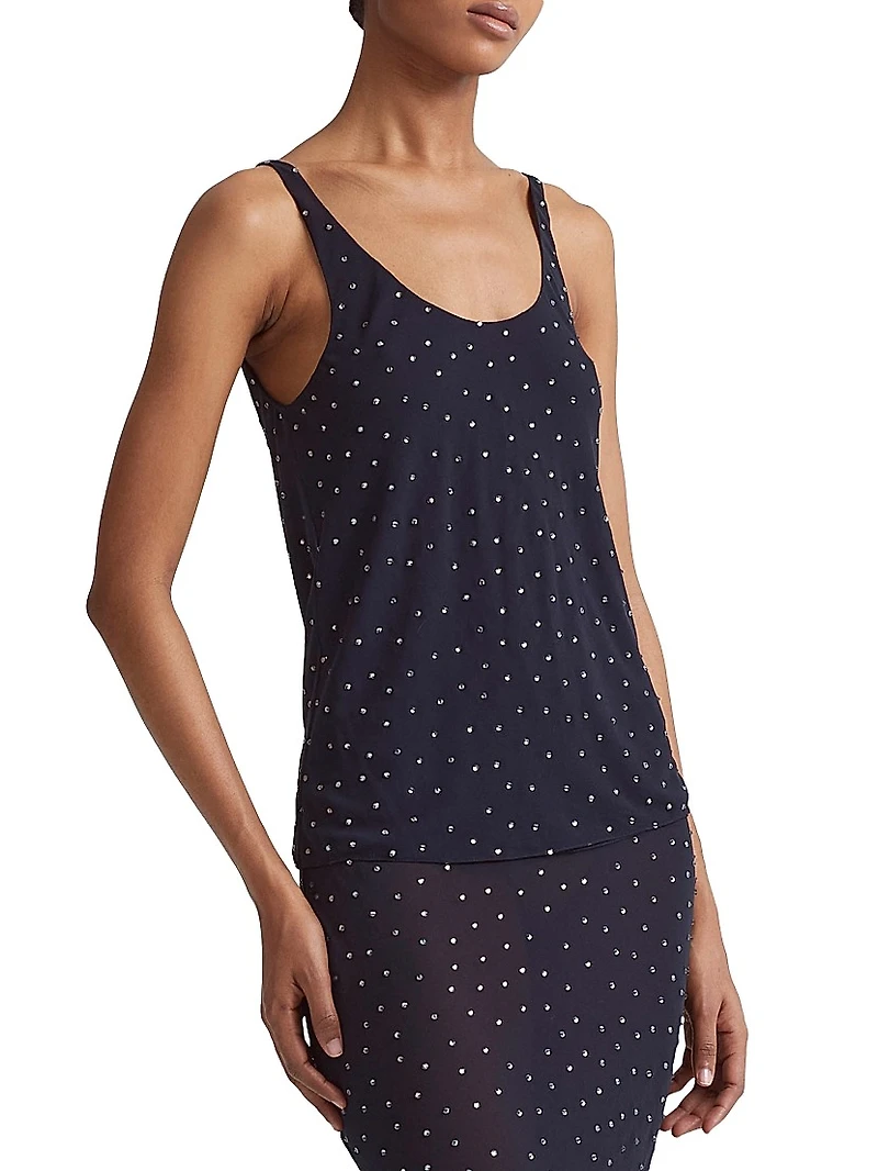 Leitzel Embellished Sleeveless Top