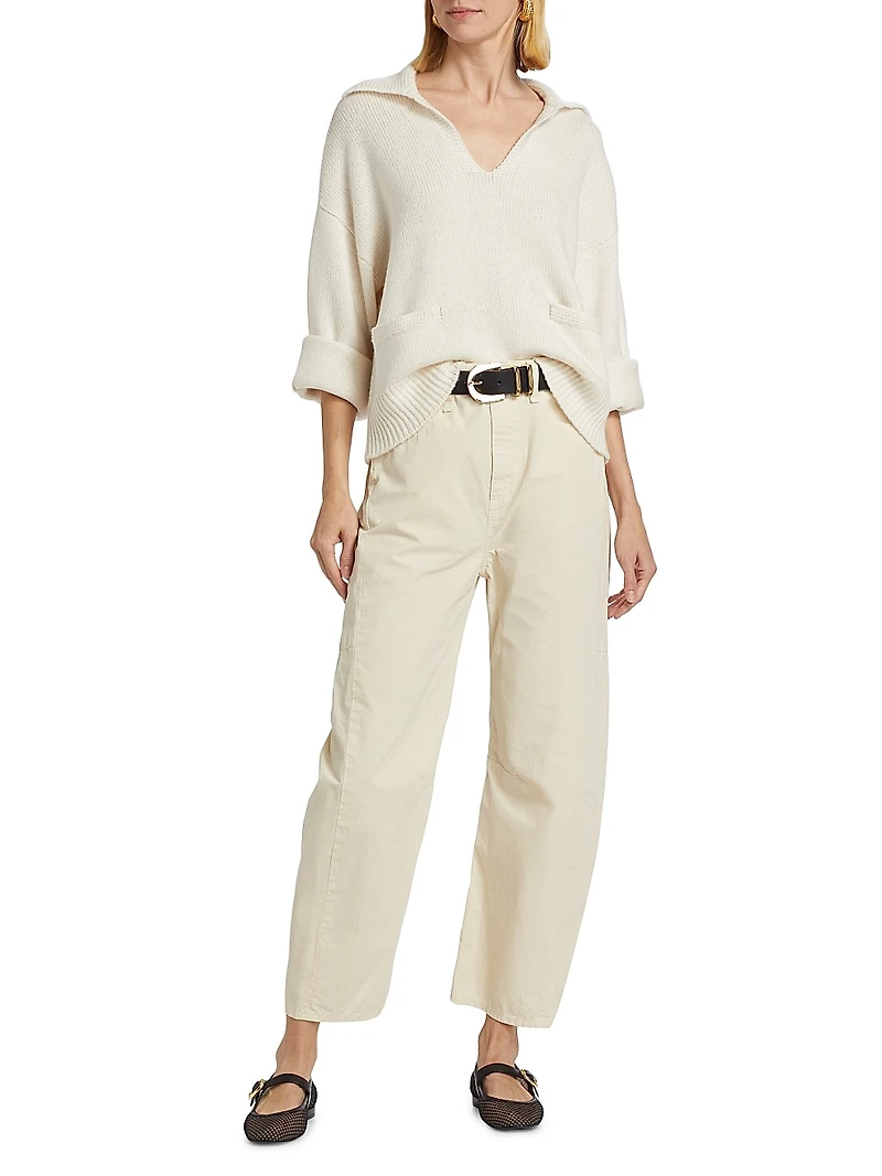 Danica Wool & Cashmere Polo Sweater