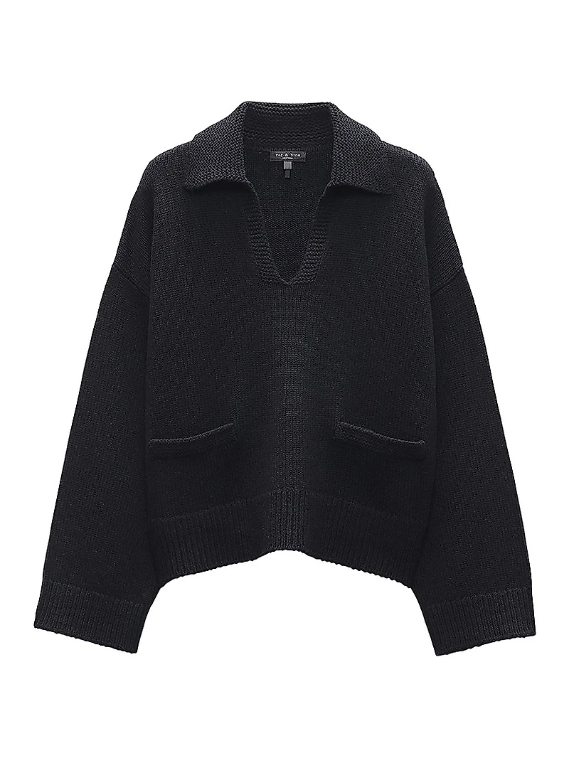 Danica Wool & Cashmere Polo Sweater