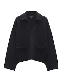 Danica Wool & Cashmere Polo Sweater