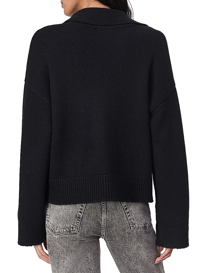 Danica Wool & Cashmere Polo Sweater