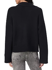 Danica Wool & Cashmere Polo Sweater