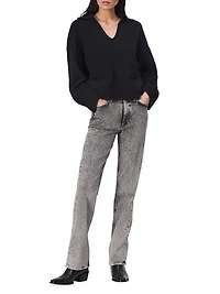 Danica Wool & Cashmere Polo Sweater