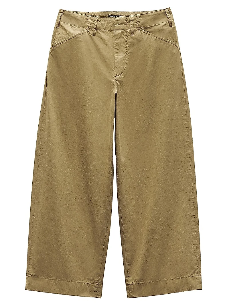 Banks Wide-Leg Cotton Pants