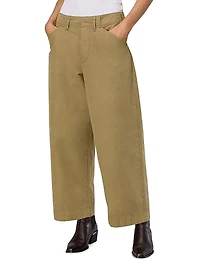 Banks Wide-Leg Cotton Pants