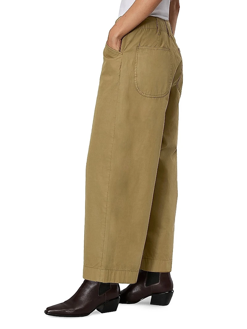 Banks Wide-Leg Cotton Pants