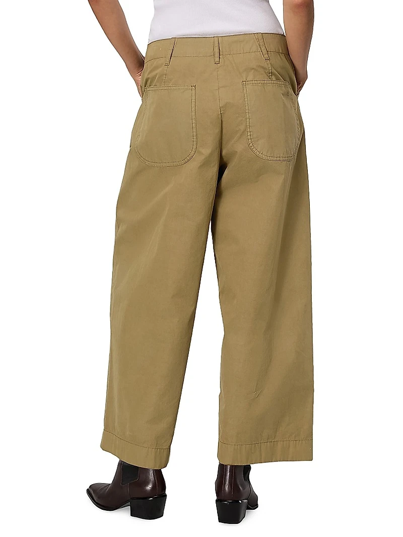 Banks Wide-Leg Cotton Pants