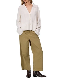 Banks Wide-Leg Cotton Pants