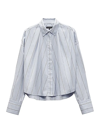 Martha Cotton Poplin Button-Up Shirt