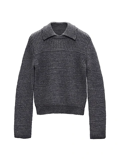 Madix Ribbed Wool & Alpaca Polo