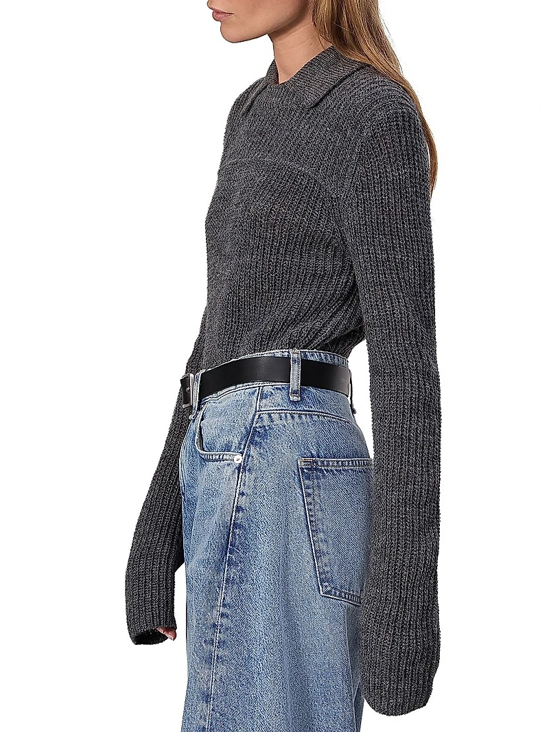 Madix Ribbed Wool & Alpaca Polo