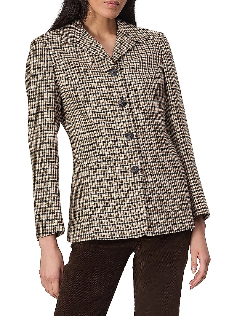 Drew Italian Houndstooth Blazer