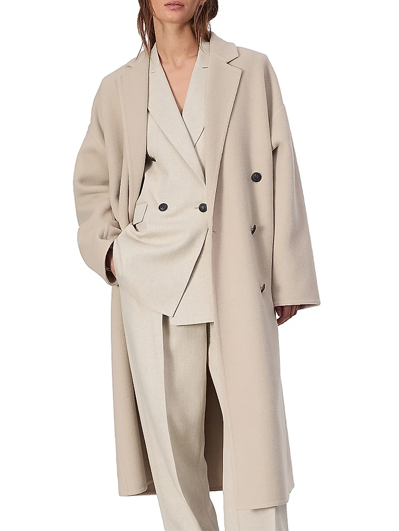 Thea Wool Double-Breasted Coat